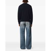 Pulovere pentru Barbati - Cardigane AMI Paris Ami De Coeur Cardigan MARINE/ROUGE Barbati (BM 19402766) - B-mall.ro