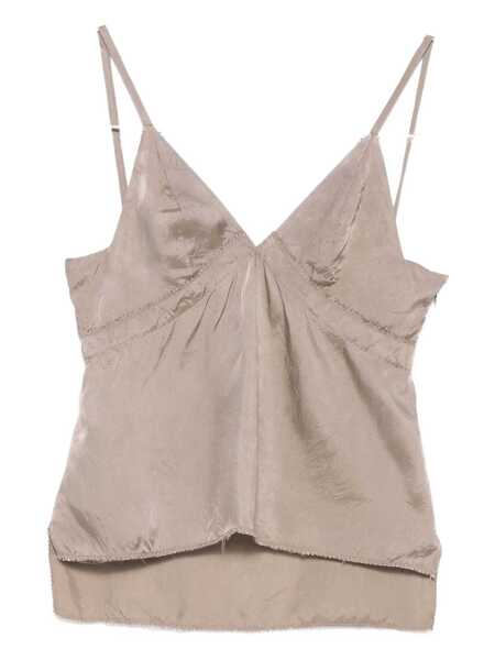 Topuri FEDERICO CINA Federico Cina Slip Top Clothing GREY Femei (BM 19404516) 1