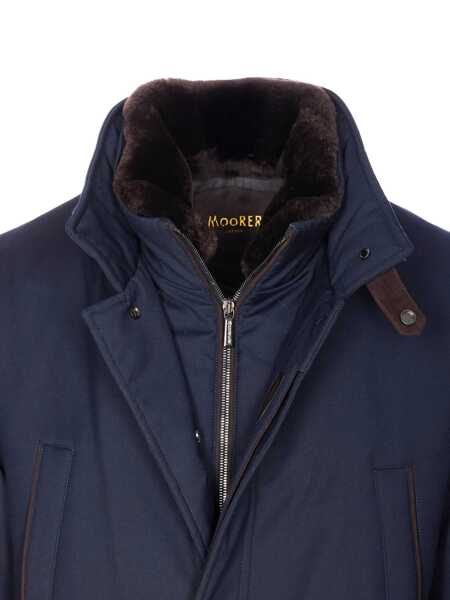 Paltoane Moorer Moorer Coats DARK BLU Barbati (BM 19404600) 4