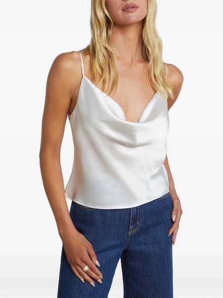 Topuri LAGENCE LAgence Calista Top WHITE Femei (BM 19404705) 3