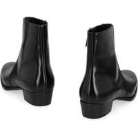 Bocanci Saint Laurent pentru Barbati - Bocanci Saint Laurent Saint Laurent Smooth Leather Roman Boots Black Barbati (BM 19404717) - B-mall.ro