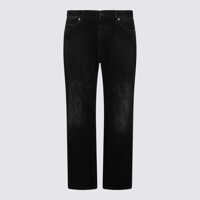 Blugi Balenciaga Black Cotton Jeans Barbati