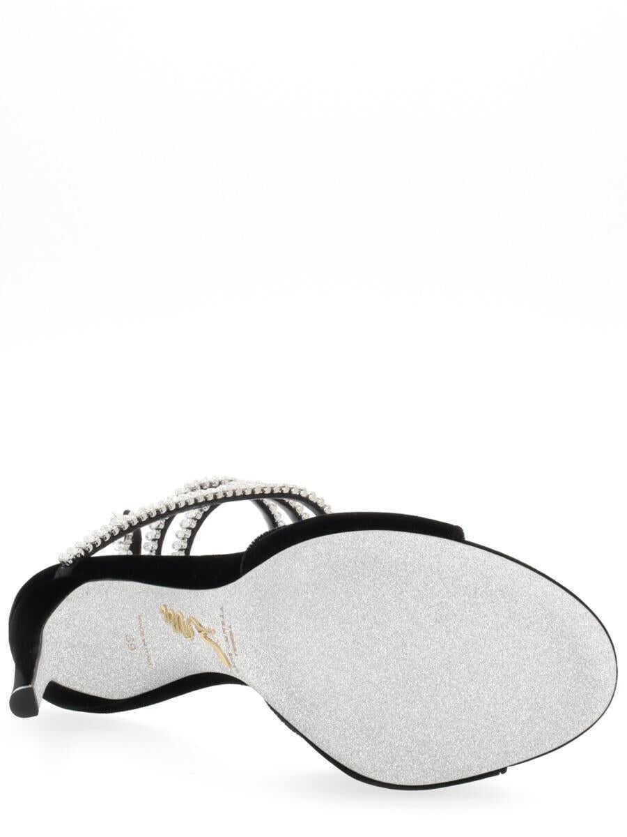 Pantofi cu toc Rene Caovilla Ren Caovilla Cleo Spark Sandal Black Femei (BM 19404771) 6