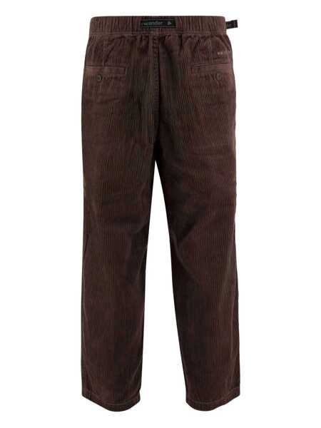 Pantaloni AND WANDER And Wander Trousers BROWN Barbati (BM 19404984) 2