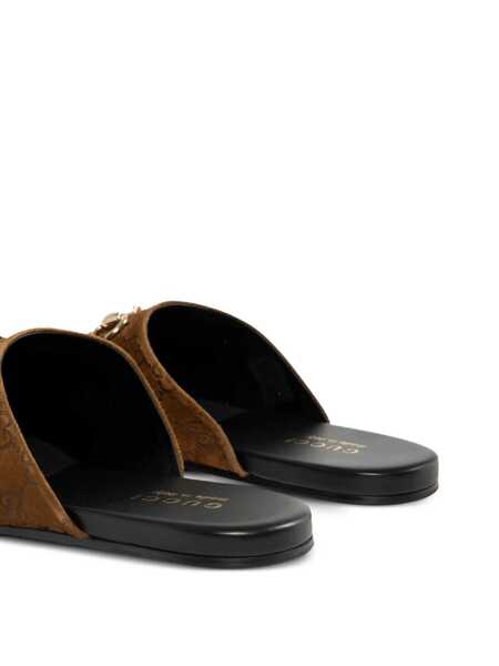 Mocasini Gucci Gucci Sabot Suede Horsebit BROWN Barbati (BM 19405029) 4