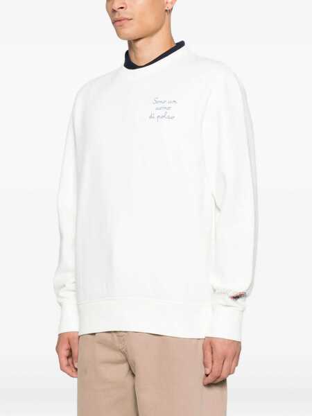 Pulovere Mc2 Saint Barth MC2 Saint Barth Soho Crewneck Sweatshirt WHITE Barbati (BM 19405068) 3