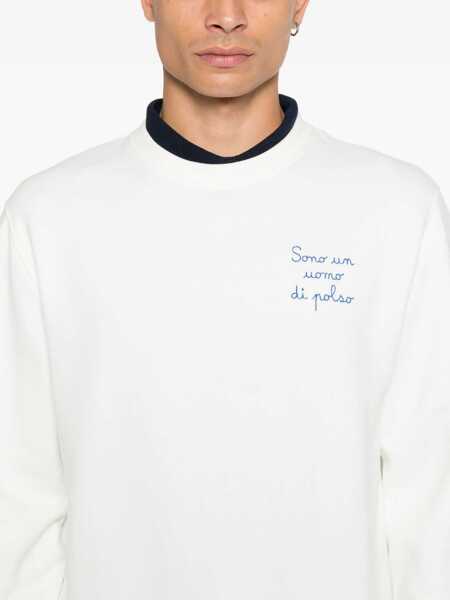 Pulovere Mc2 Saint Barth MC2 Saint Barth Soho Crewneck Sweatshirt WHITE Barbati (BM 19405068) 5