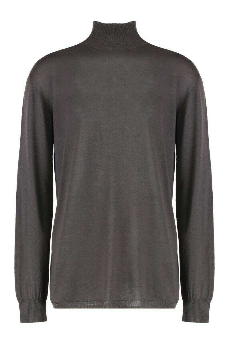 Pulovere Rick Owens Rick Owens Sweater With Turtleneck In Cotton GREY Barbati (BM 19405125) 1