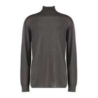Pulovere Rick Owens Sweater With Turtleneck In Cotton Barbati