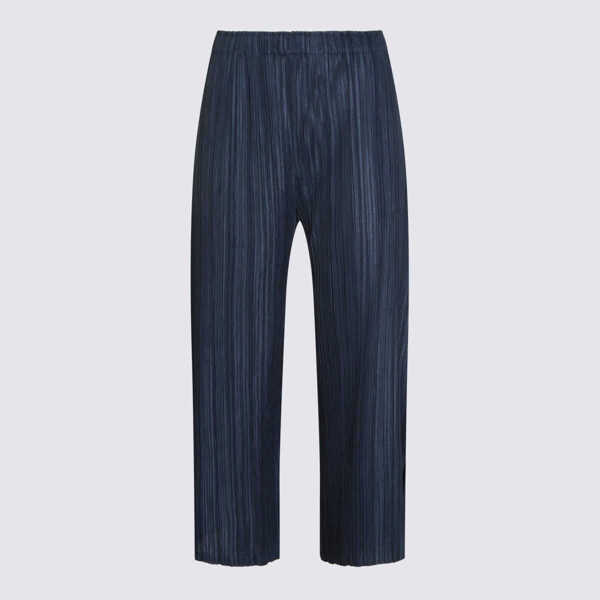 Pantaloni casual PLEATS PLEASE ISSEY MIYAKE Pleats Please Issey Miyake Navy Pants BLUE Femei (BM 19405236) 1