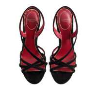 Pantofi cu toc Valentino Garavani Dama - Pantofi cu toc Valentino Garavani Valentino Garavani Fetishique Velvet Sandals Black Femei (BM 19405317) - B-mall.ro