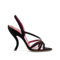 Pantofi cu toc Valentino Garavani Fetishique Velvet Sandals Femei