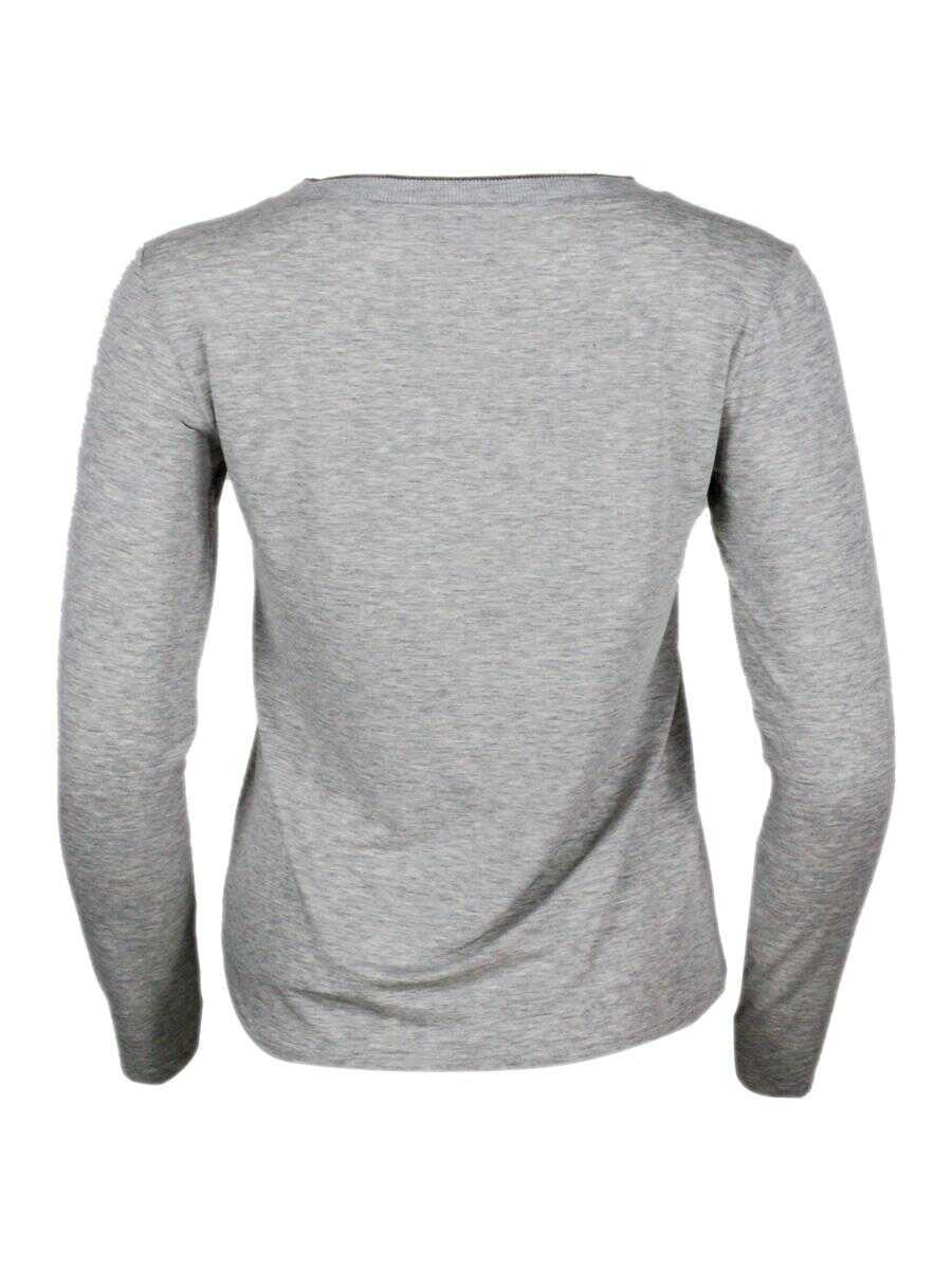 Topuri ANTONELLI Antonelli Florence T-Shirts And Polos GREY Femei (BM 19405320) 3