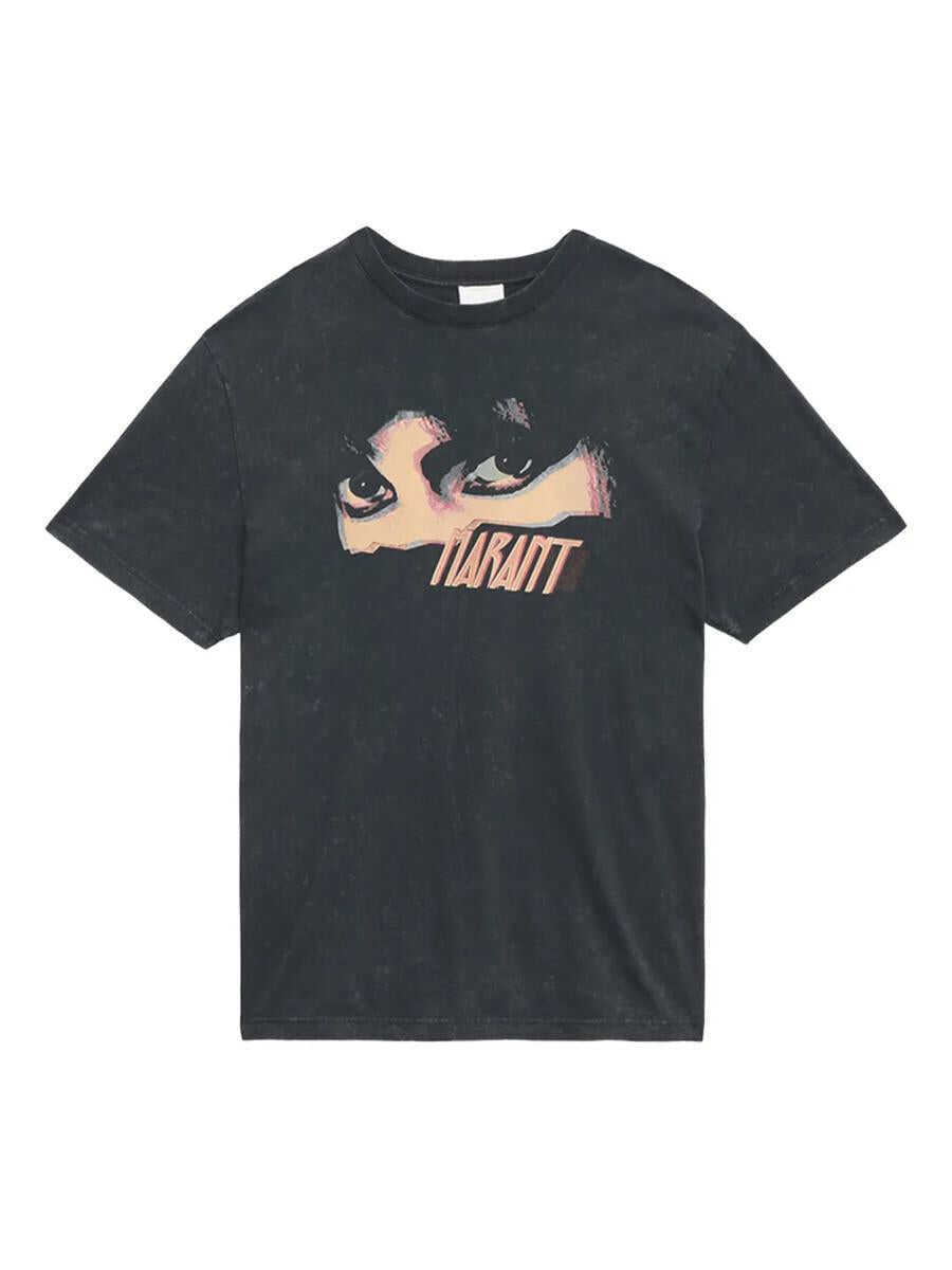 Tricouri Isabel Marant Isabel Marant Hugo T-Shirt Black Barbati (BM 19405404) 1
