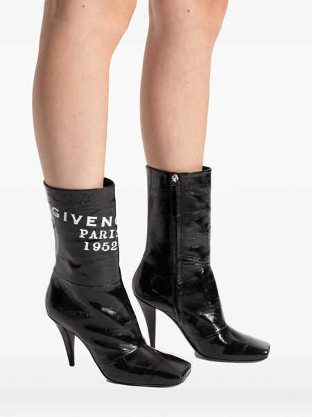 Bocanci Givenchy Givenchy Black Leather Boots Black Femei (BM 19405452) 5