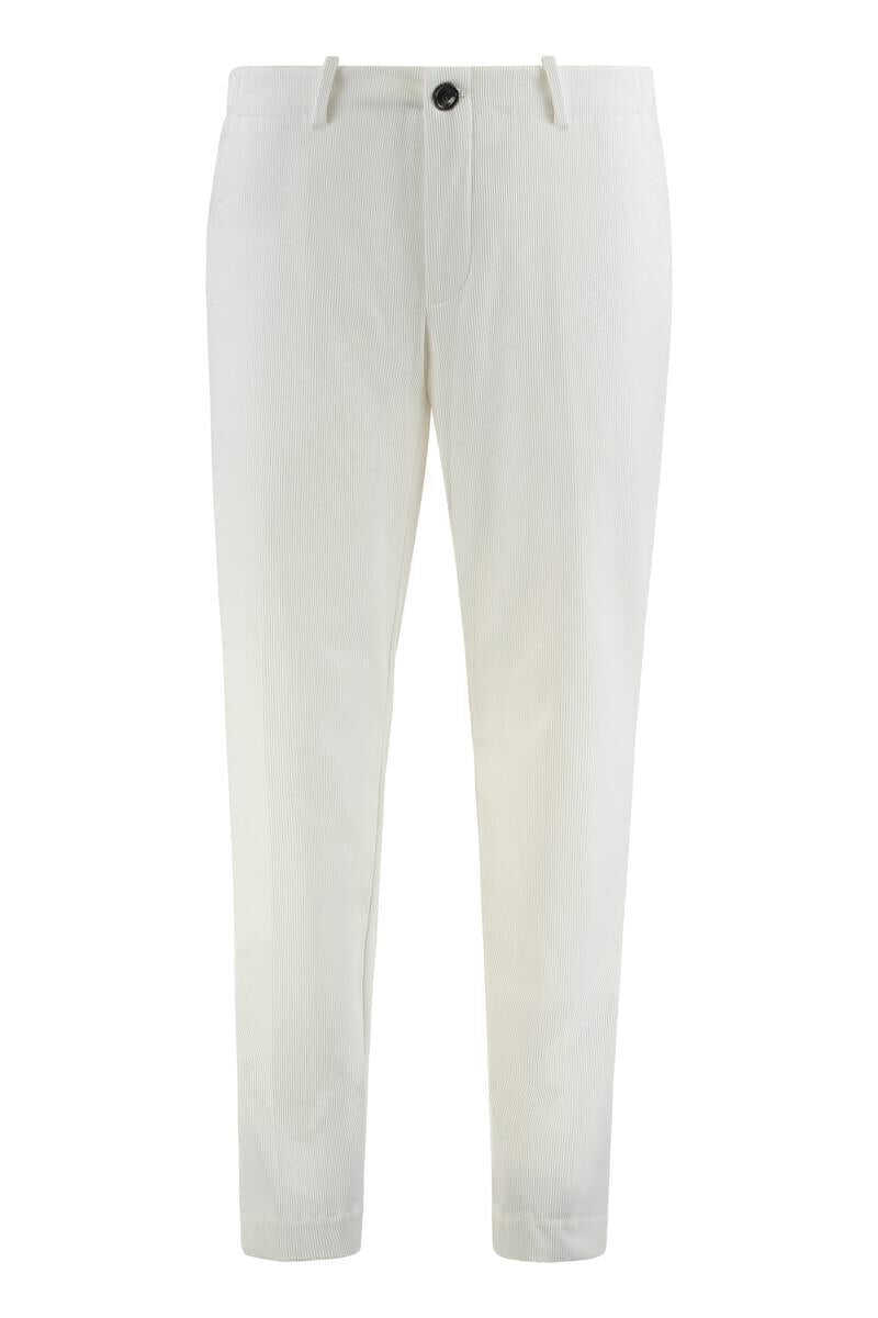 Pantaloni Rrd RRD Pants Week End In Corduroy WHITE Barbati (BM 19405515) 1