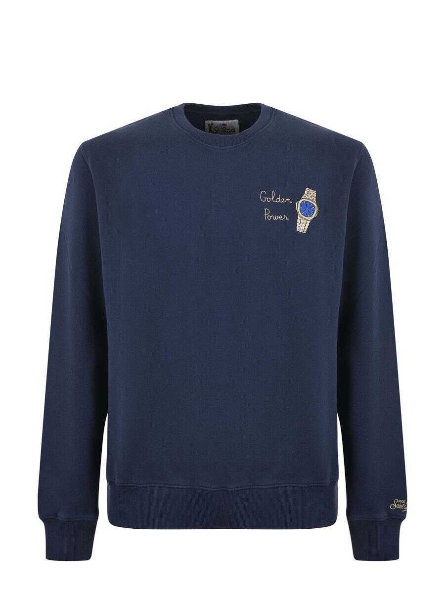 Pulovere Mc2 Saint Barth MC2 Saint Barth  Sweaters BLUE Barbati (BM 19405662) 1
