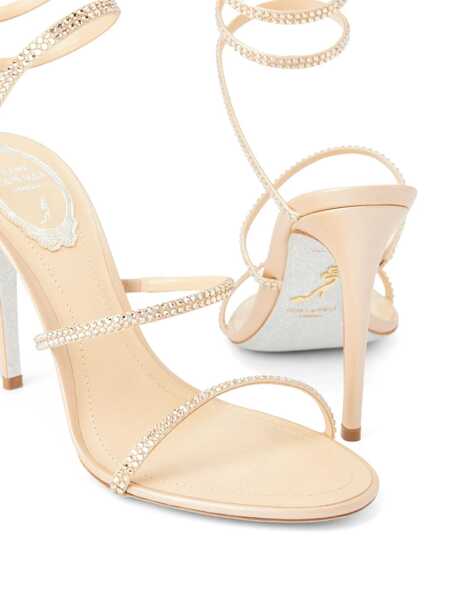 Pantofi cu toc Rene Caovilla Ren Caovilla Sandalo Cleo Beige Femei (BM 19405782) 4