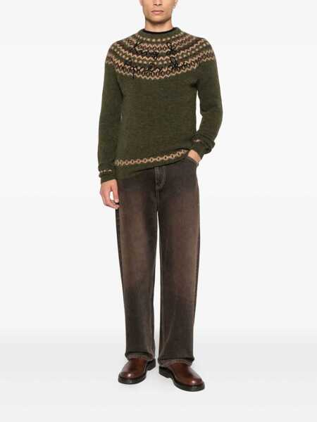 Pulovere Mc2 Saint Barth MC2 Saint Barth Heron Nordic Alpaca Green Sweater MULTICOLOUR Barbati (BM 19405899) 2