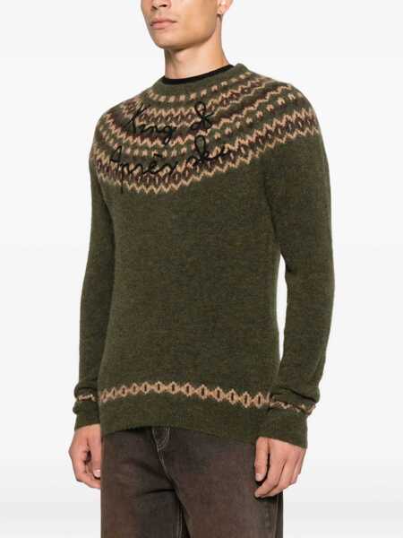 Pulovere Mc2 Saint Barth MC2 Saint Barth Heron Nordic Alpaca Green Sweater MULTICOLOUR Barbati (BM 19405899) 3