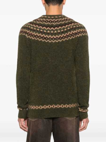 Pulovere Mc2 Saint Barth MC2 Saint Barth Heron Nordic Alpaca Green Sweater MULTICOLOUR Barbati (BM 19405899) 4
