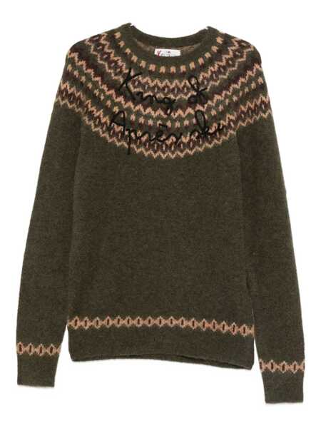 Pulovere Mc2 Saint Barth MC2 Saint Barth Heron Nordic Alpaca Green Sweater MULTICOLOUR Barbati (BM 19405899) 1