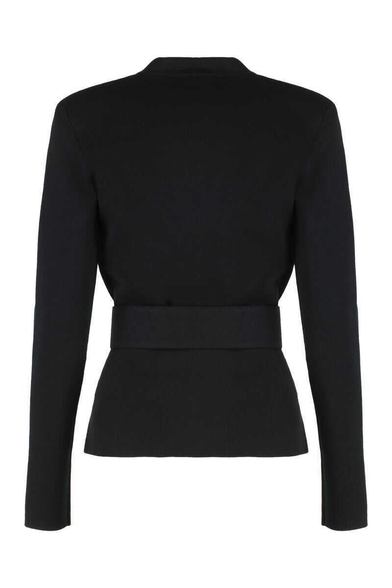 Pulovere Elisabetta Franchi Elisabetta Franchi Sweater With Belt Black Femei (BM 19405920) 2