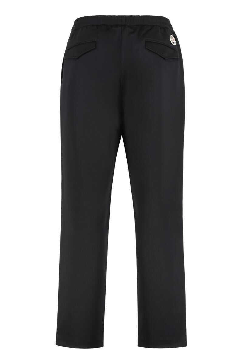 Pantaloni Moncler Moncler Technical Fabric Trousers Black Barbati (BM 19405947) 2