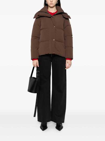 Paltoane After Label After Label Brown Quilted Down Jacket BROWN Femei (BM 19405986) 2