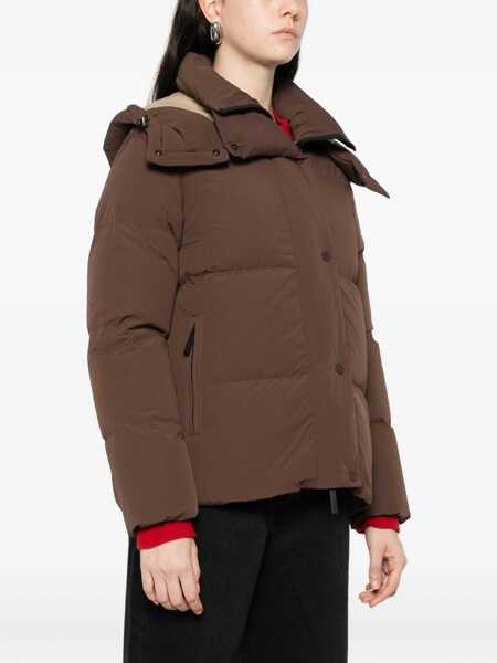 Paltoane After Label After Label Brown Quilted Down Jacket BROWN Femei (BM 19405986) 3