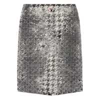 Fuste Diesel Houndstooth Midi Skirt Femei