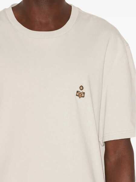 Tricouri Isabel Marant Isabel Marant Embroidered T-Shirt WHITE Barbati (BM 19406400) 5