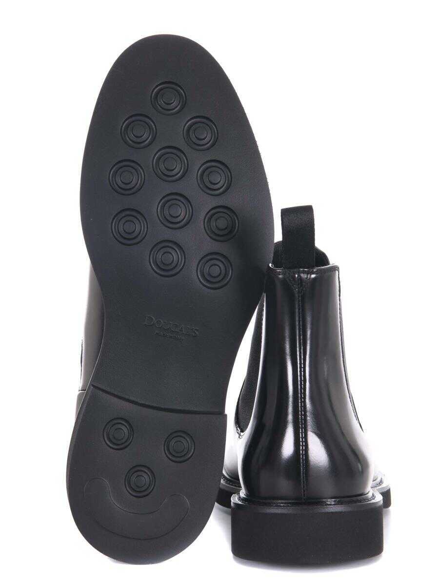 Bocanci Doucals Doucals  Brushed Leather Ankle Boots Black Barbati (BM 19406403) 5