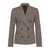 Brunello Cucinelli Brunello Cucinelli Melange Wool Jacket With Shiny Details BROWN
