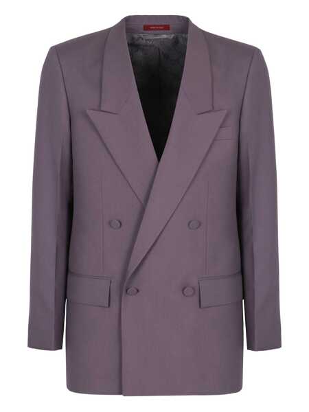 Geci Gucci Gucci Double-Breasted Wool Blazer PURPLE Barbati (BM 19406787) 1