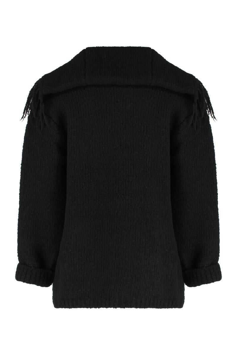 Cardigane Dries Van Noten Dries Van Noten Maxi Cardigan In Wool Black Barbati (BM 19406826) 2