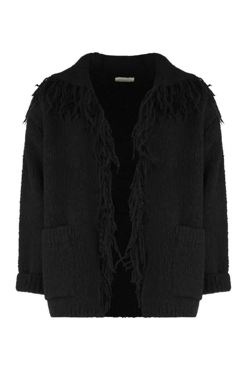 Cardigane Dries Van Noten Dries Van Noten Maxi Cardigan In Wool Black Barbati (BM 19406826) 1