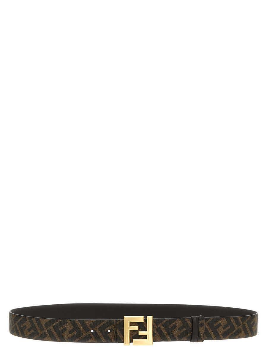 Curele Fendi Fendi Squared Ff Reversible Belt BROWN Barbati (BM 19406835) 2
