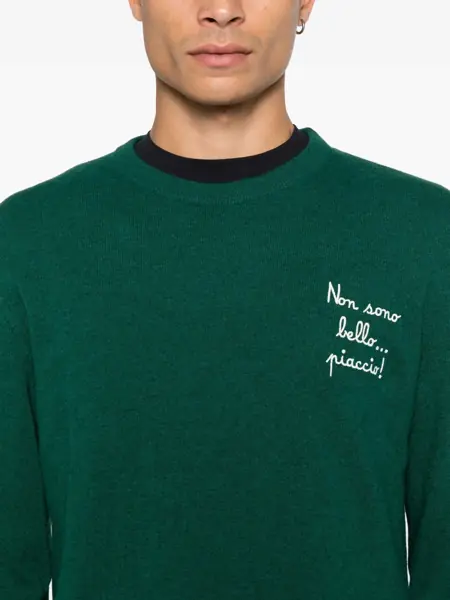 Pulovere Mc2 Saint Barth MC2 Saint Barth Green Crew Neck Heron Light Embry GREEN Barbati (BM 19406958) 5
