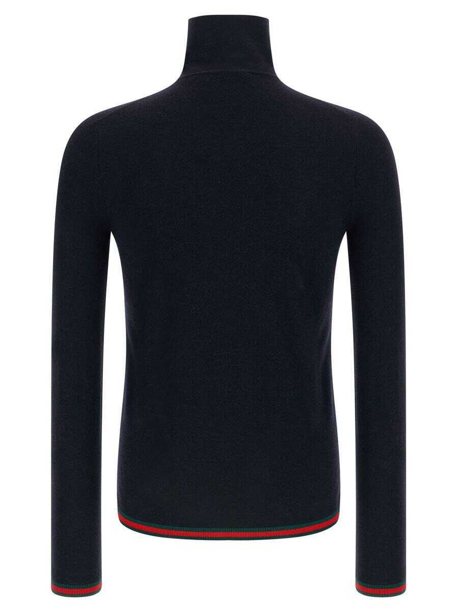 Pulovere Gucci Gucci Web Ribbon Mesh BLUE Barbati (BM 19407006) 2