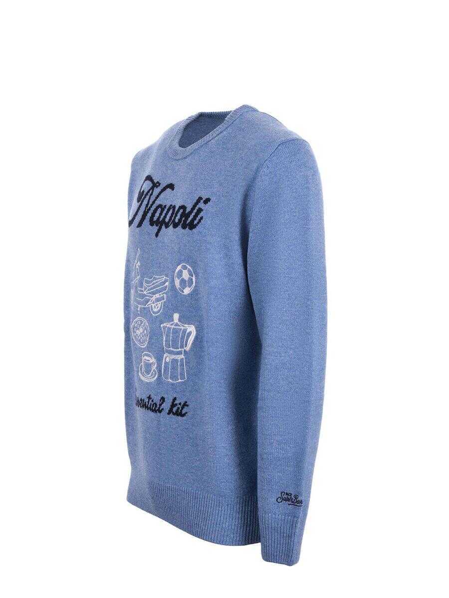 Pulovere Mc2 Saint Barth MC2 Saint Barth  Sweaters AZZURRO MELANGE Barbati (BM 19407063) 2