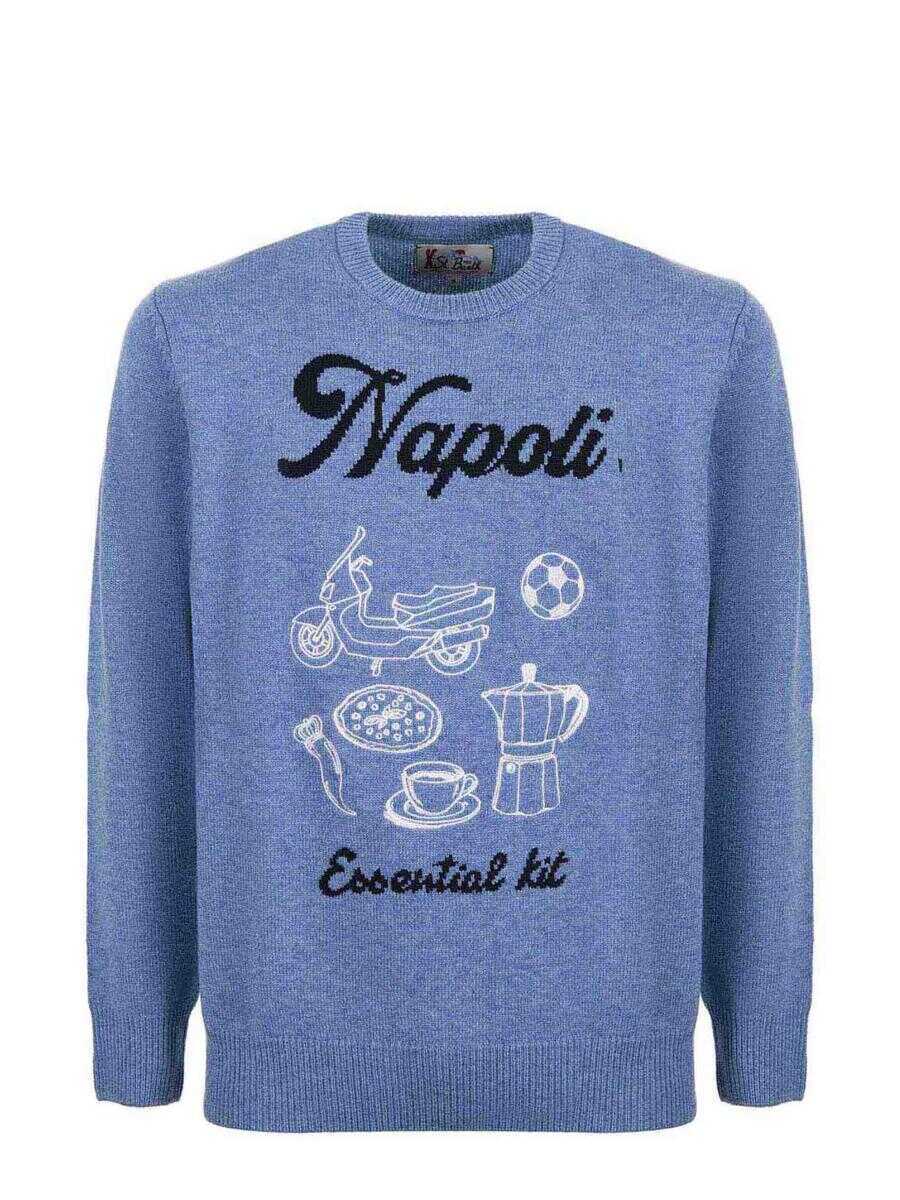 Pulovere Mc2 Saint Barth MC2 Saint Barth  Sweaters AZZURRO MELANGE Barbati (BM 19407063) 1