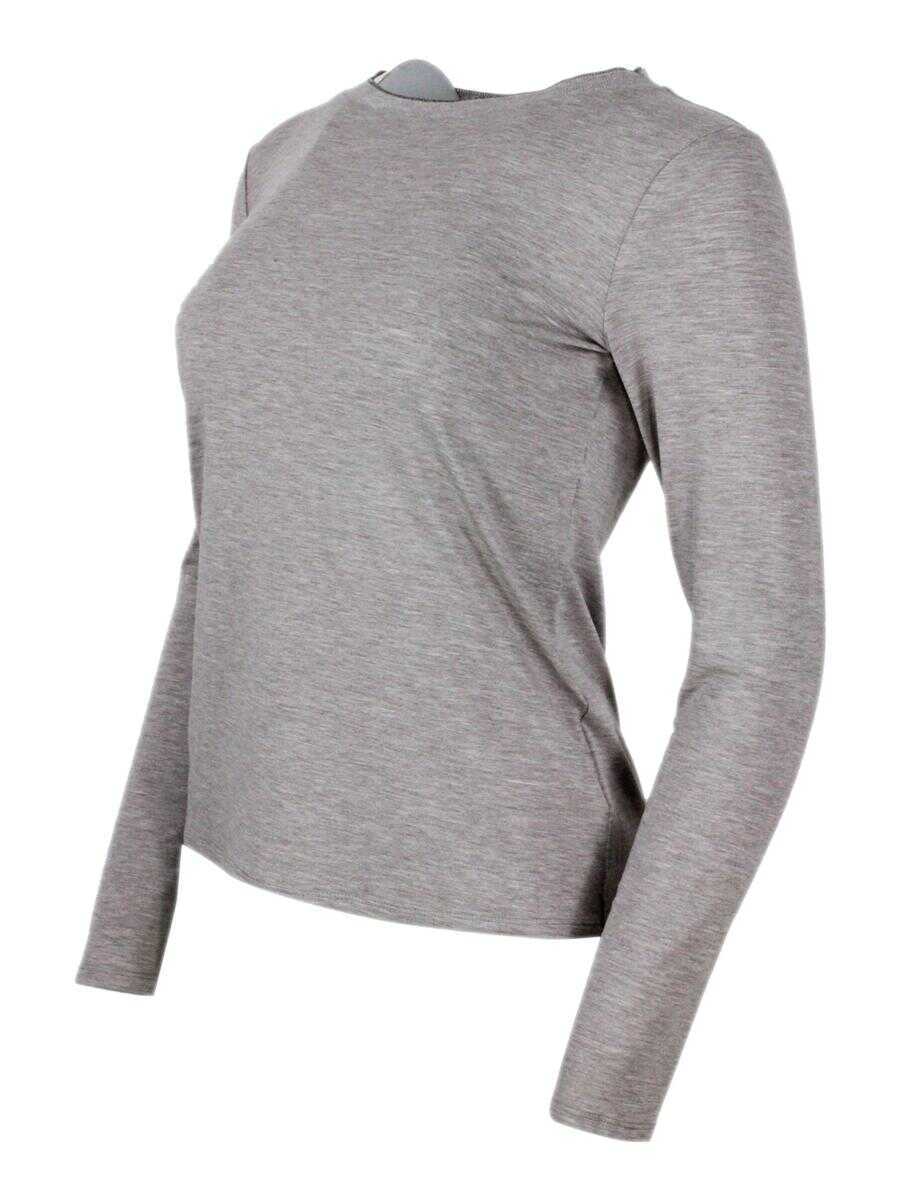 Topuri ANTONELLI Antonelli Florence T-Shirts And Polos Grey Femei (BM 19407162) 2