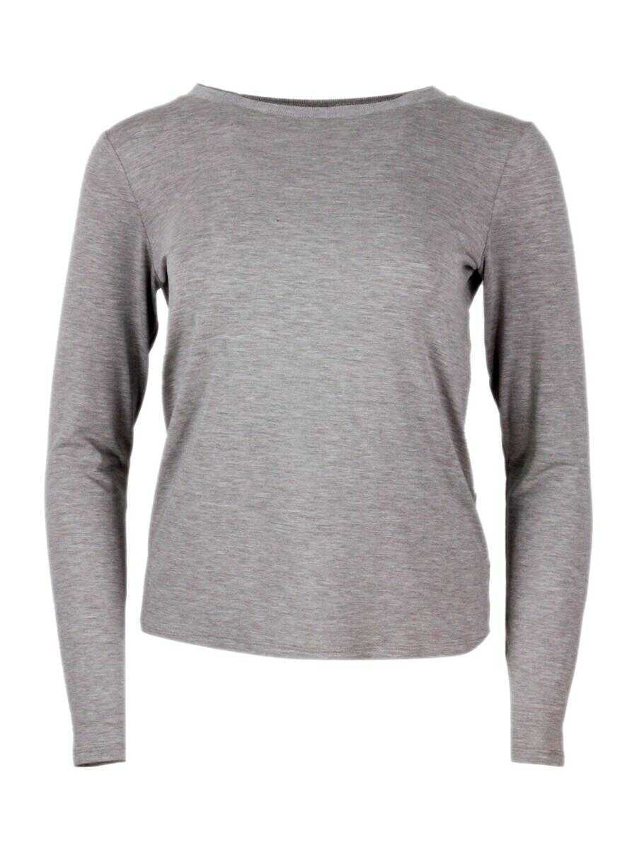 Topuri ANTONELLI Antonelli Florence T-Shirts And Polos Grey Femei (BM 19407162) 1