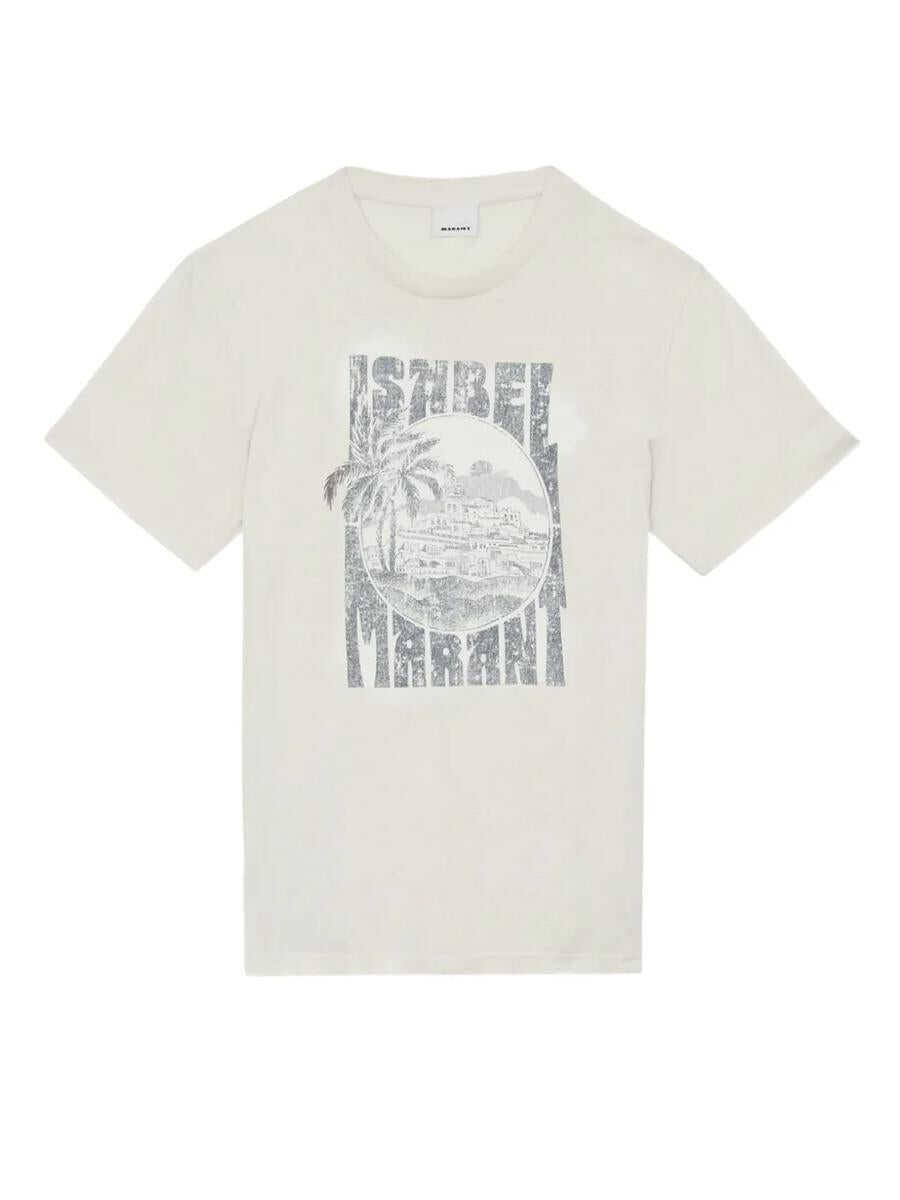 Tricouri Isabel Marant Isabel Marant Honore T-Shirt Beige Barbati (BM 19407243) 1