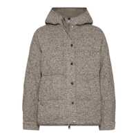 Geci de iarna Brunello Cucinelli Chevron Down Jacket With Hoodie Femei