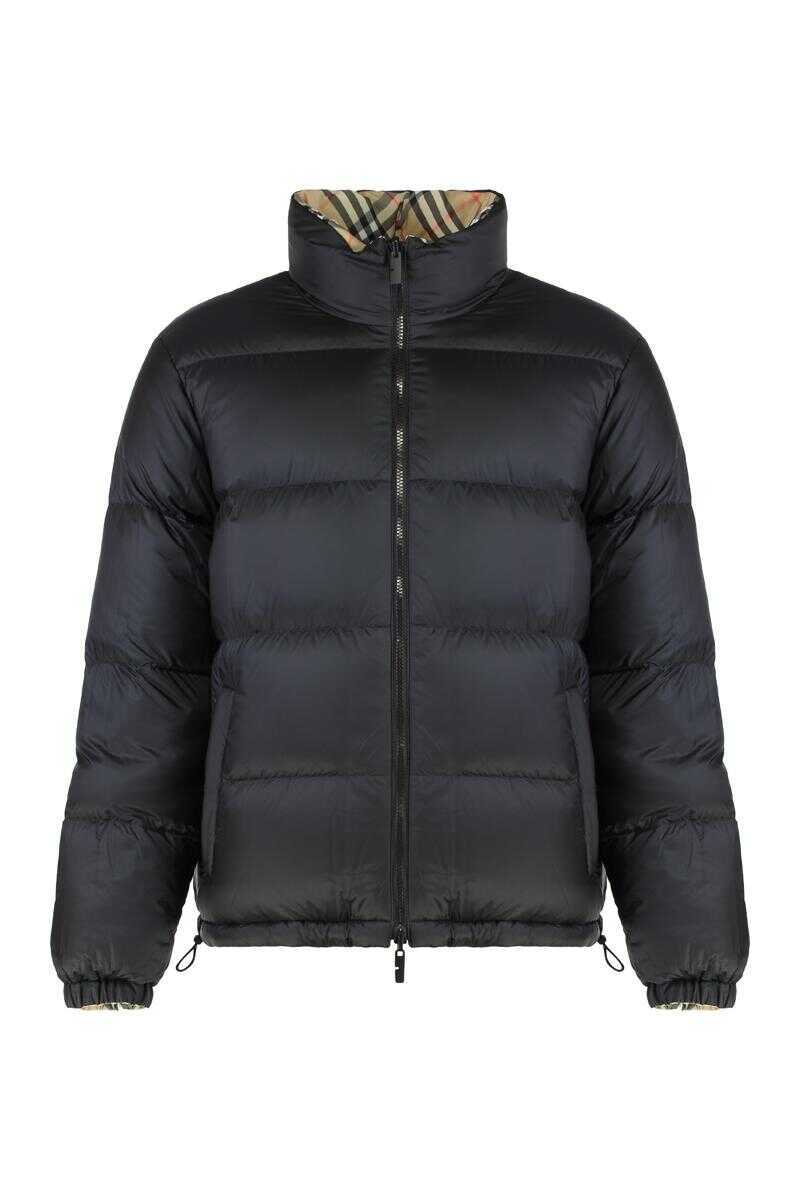 Geci de iarna Burberry Burberry Reversible Snowdon Check Down Jacket Beige Barbati (BM 19407516) 2