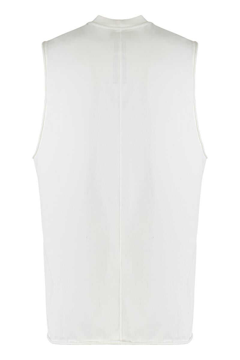 Topuri Rick Owens Rick Owens Tank Top In Cotton WHITE Barbati (BM 19407660) 2