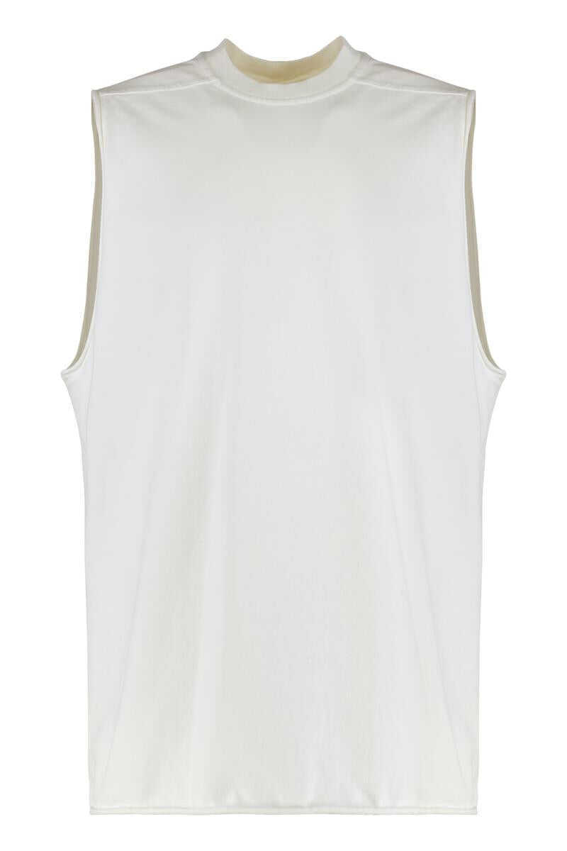 Topuri Rick Owens Rick Owens Tank Top In Cotton WHITE Barbati (BM 19407660) 1