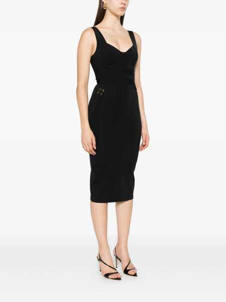 Rochii Elisabetta Franchi Elisabetta Franchi Bustier Dress In Elastic Fabric Black Femei (BM 19407840) 3